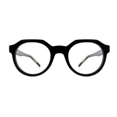A10897(1) Unisex Polarized black Acetate Full Rim Round Modern Sunglasses Eyewear
