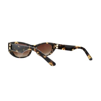 A10866(3) Unisex Premium Quality black Acetate Full Rim Oval Modern Sunglasses Eyewear