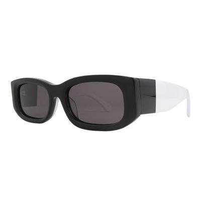A10867(1) Unisex UV400 Protection black Acetate Full Rim Geometric Modern Sunglasses Eyewear