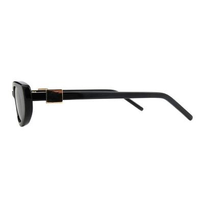 A10865(1) Women's UV400 Protection black Acetate Full Rim Cat Eye Vintage Sunglasses Eyewear