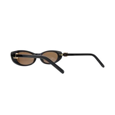A10865(1) Women's UV400 Protection black Acetate Full Rim Cat Eye Vintage Sunglasses Eyewear
