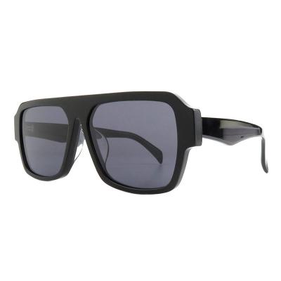 A10869(1) Men's Spring Hinge black Acetate Full Rim Square Modern Sunglasses Eyewear
