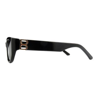 A10866(2) Unisex Hand Polished black Acetate Full Rim Oval Modern Sunglasses Eyewear
