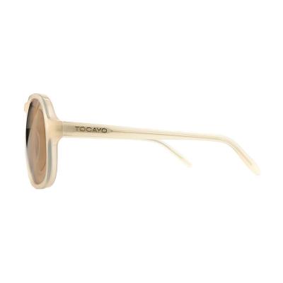 A10862(3) Women's Premium Quality ivory Acetate Full Rim Cat Eye Vintage Sunglasses Eyewear