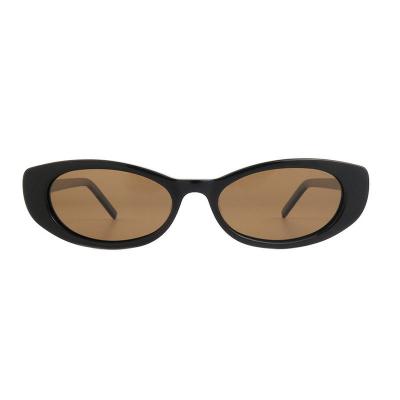 A10865(1) Women's UV400 Protection black Acetate Full Rim Cat Eye Vintage Sunglasses Eyewear