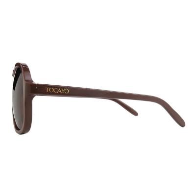 A10862(4) Women's Polarized ivory Acetate Full Rim Cat Eye Vintage Sunglasses Eyewear