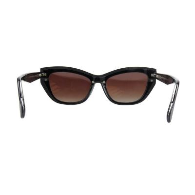 A10873(1) Women's Durable black Acetate Full Rim Cat Eye Vintage Sunglasses Eyewear