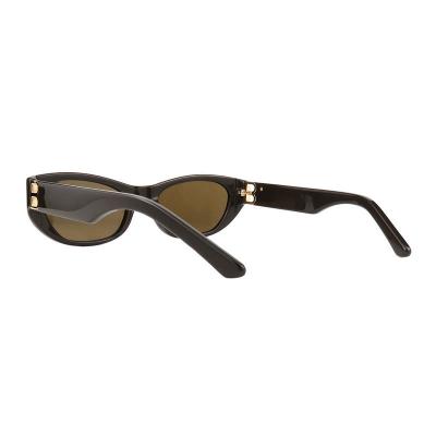 A10866(4) Unisex Polarized black Acetate Full Rim Oval Modern Sunglasses Eyewear