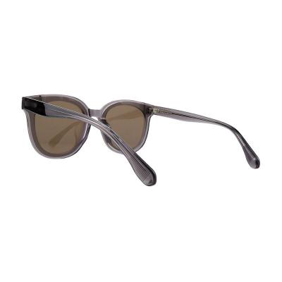 A10878(1) Unisex Spring Hinge crystal gray Acetate Full Rim Square Modern Sunglasses Eyewear