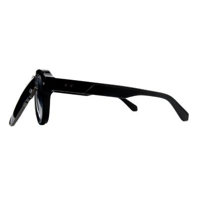 A10899(1) Men's Durable black Acetate Full Rim Browline Modern Sunglasses Eyewear