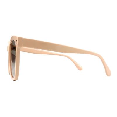 A10876(1) Unisex Premium Quality beige Acetate Full Rim Square Modern Sunglasses Eyewear