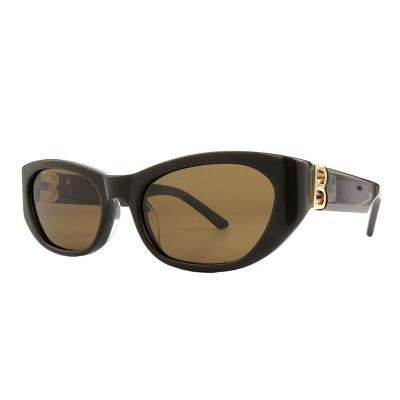 A10866(4) Unisex Polarized black Acetate Full Rim Oval Modern Sunglasses Eyewear