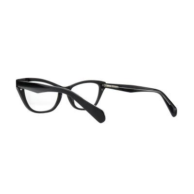 A10874(1) Women's Polarized black Acetate Full Rim Cat Eye Vintage Sunglasses Eyewear