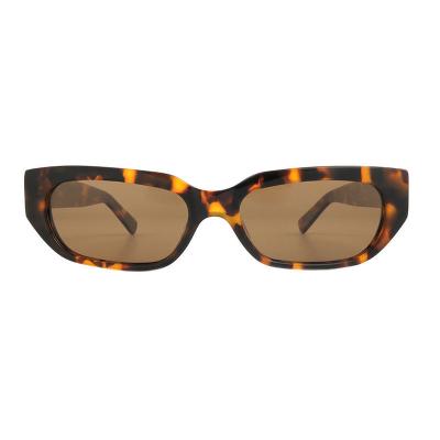 A10863(1) Women's Lightweight tortoise Acetate Full Rim Geometric Modern Sunglasses Eyewear