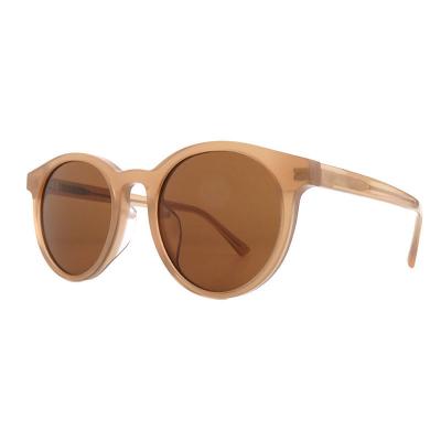 A10890(3) Unisex Premium Quality green Acetate Full Rim Round Modern Sunglasses Eyewear