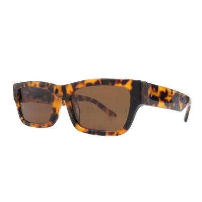 A10891(3) Unisex Premium Quality red with black/tortoise accents Acetate Full Rim Square Modern Sunglasses Eyewear