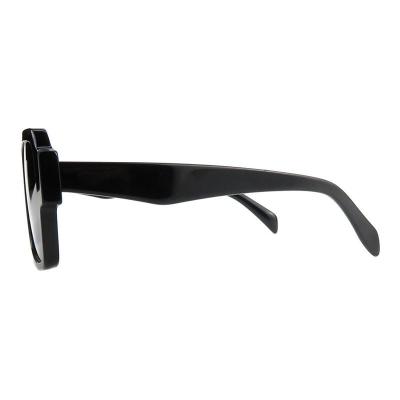 A10869(1) Men's Spring Hinge black Acetate Full Rim Square Modern Sunglasses Eyewear