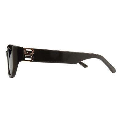 A10866(4) Unisex Polarized black Acetate Full Rim Oval Modern Sunglasses Eyewear