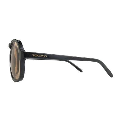 A10862(1) Women's Durable ivory Acetate Full Rim Cat Eye Vintage Sunglasses Eyewear