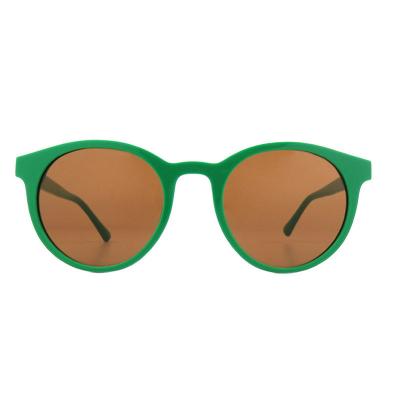 A10890(1) Unisex Spring Hinge green Acetate Full Rim Round Modern Sunglasses Eyewear