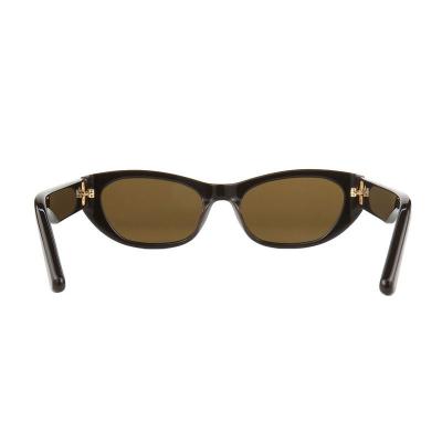 A10866(4) Unisex Polarized black Acetate Full Rim Oval Modern Sunglasses Eyewear