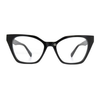 A10872(1) Women's Polarized black Acetate Full Rim Cat Eye Modern Sunglasses Eyewear