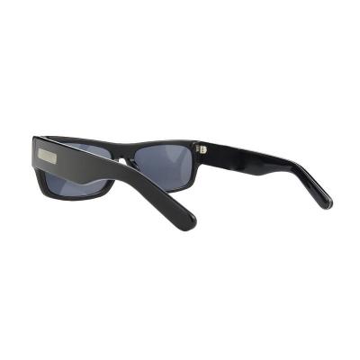A10919(1) Unisex UV400 Protection black Acetate Full Rim Square Modern Sunglasses Eyewear