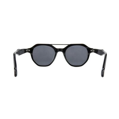 A10905(1) Unisex UV400 Protection black Acetate Full Rim Geometric Modern Sunglasses Eyewear