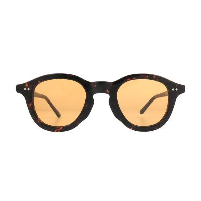 A10917(1) Unisex Polarized tortoise Acetate Full Rim Round Vintage Sunglasses Eyewear