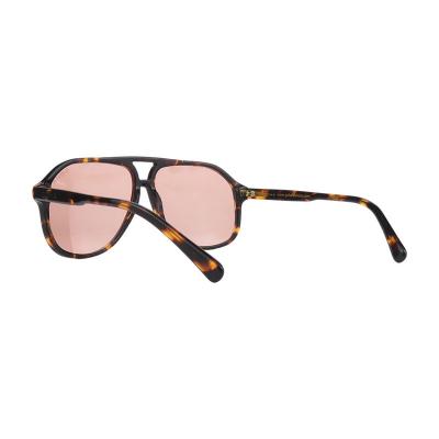 A10991(4) Unisex UV400 Protection black Acetate Full Rim Aviator Sport Sunglasses Eyewear