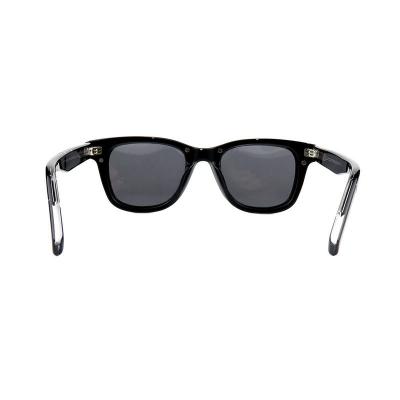 A10902(1) Unisex UV400 Protection black Acetate Full Rim Wayfarer Modern Sunglasses Eyewear