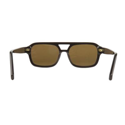 A10920(3) Men's Hand Polished black Acetate Full Rim Square Modern Sunglasses Eyewear