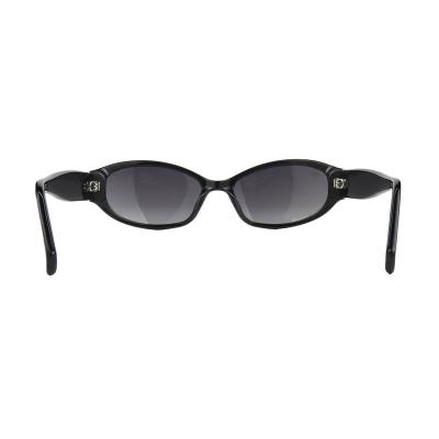 A10969(1) Women's Spring Hinge black Acetate Full Rim Oval Modern Sunglasses Eyewear
