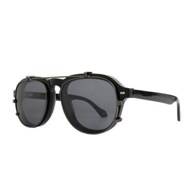 A10906(1) Unisex Lightweight black Acetate Full Rim Square Modern Sunglasses Eyewear