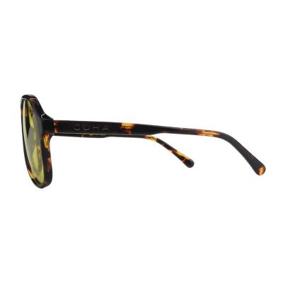 A10991(3) Unisex Durable black Acetate Full Rim Aviator Sport Sunglasses Eyewear