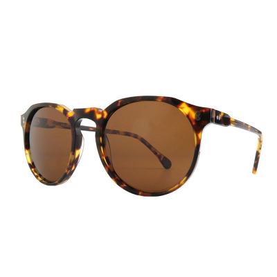 A10915(1) Unisex Hand Polished tortoise Acetate Full Rim Round Vintage Sunglasses Eyewear