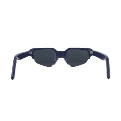 A10988(1) Unisex Premium Quality black Acetate Full Rim Geometric Modern Sunglasses Eyewear