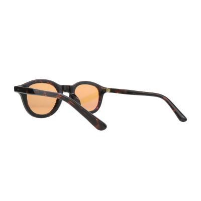 A10917(1) Unisex Polarized tortoise Acetate Full Rim Round Vintage Sunglasses Eyewear
