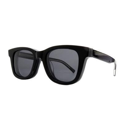 A10902(1) Unisex UV400 Protection black Acetate Full Rim Wayfarer Modern Sunglasses Eyewear