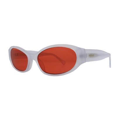 A10969(5) Women's Lightweight black Acetate Full Rim Oval Modern Sunglasses Eyewear