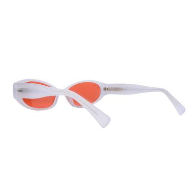 A10969(4) Women's Hand Polished black Acetate Full Rim Oval Modern Sunglasses Eyewear