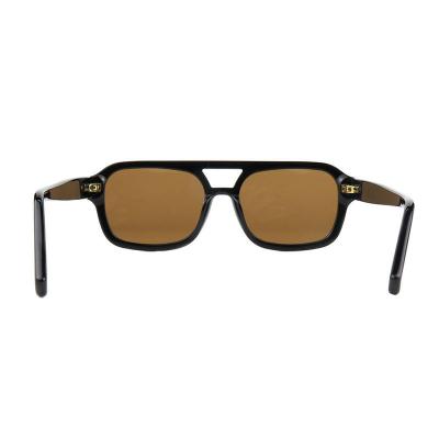A10920(1) Men's Lightweight black Acetate Full Rim Square Modern Sunglasses Eyewear