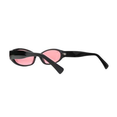 A10969(2) Women's Polarized black Acetate Full Rim Oval Modern Sunglasses Eyewear