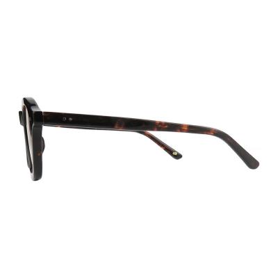 A10917(1) Unisex Polarized tortoise Acetate Full Rim Round Vintage Sunglasses Eyewear