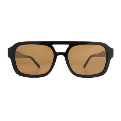 A10920(1) Men's Lightweight black Acetate Full Rim Square Modern Sunglasses Eyewear