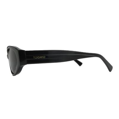 A10969(1) Women's Spring Hinge black Acetate Full Rim Oval Modern Sunglasses Eyewear