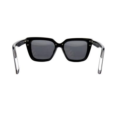 A10901(1) Women's Scratch Resistant black Acetate Full Rim Cat Eye Modern Sunglasses Eyewear