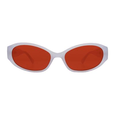 A10969(5) Women's Lightweight black Acetate Full Rim Oval Modern Sunglasses Eyewear