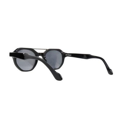 A10905(1) Unisex UV400 Protection black Acetate Full Rim Geometric Modern Sunglasses Eyewear