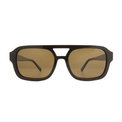 A10920(3) Men's Hand Polished black Acetate Full Rim Square Modern Sunglasses Eyewear